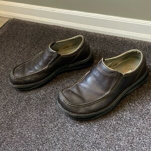 Merrell Leather Shoes 👞 Office Comfortable Loafers Slip On Ribbed Size Men 8